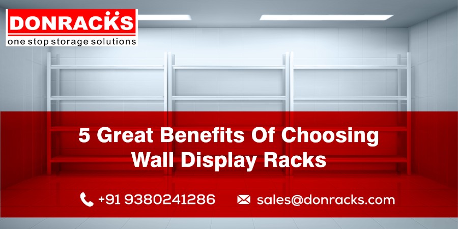 Display racks on a white background. Here are some of the benefits of vertical display racks as discussed by one of the best storage rack manufacturers.