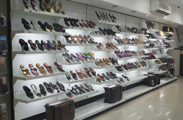 Glass Shoe Diplay Wall Racks For Retail, Glass Shoe Shelves